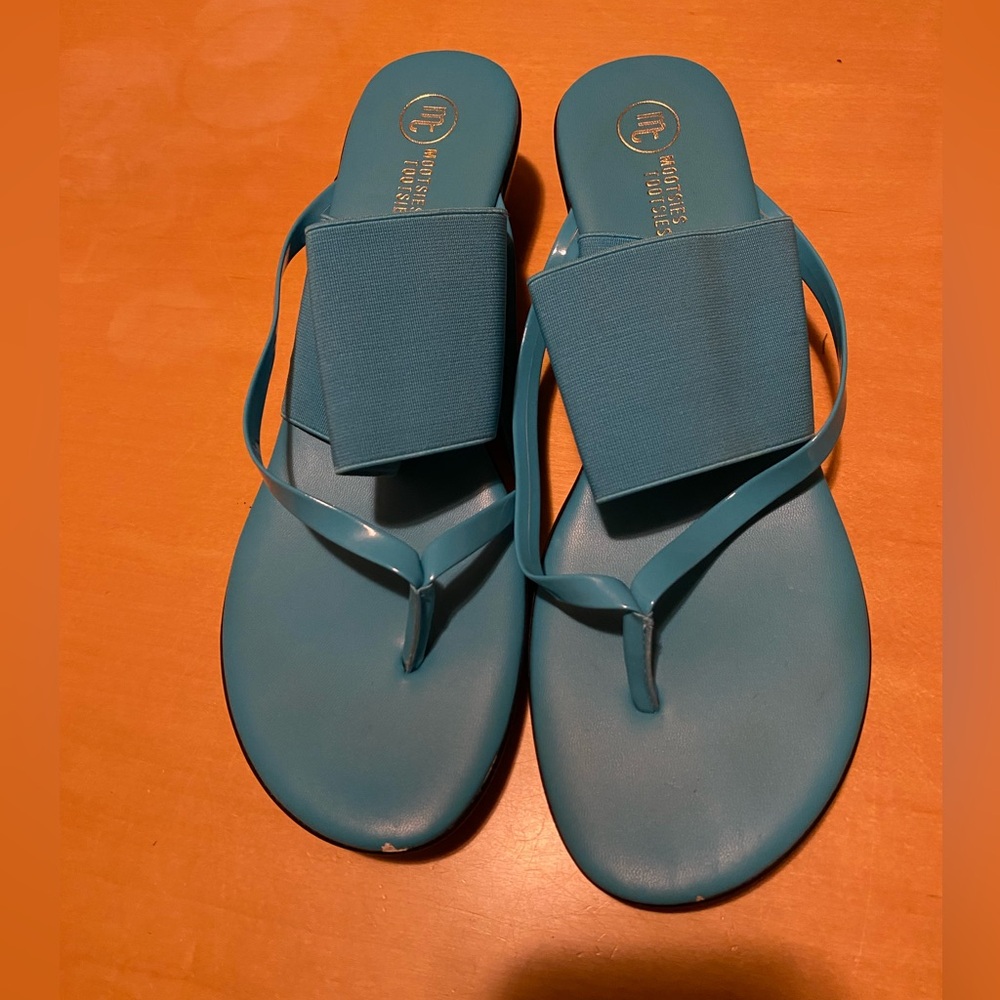 Teal Slide Sandals by Mootsies Tootsies